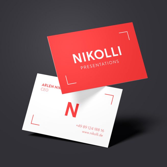 Nikolli Presentations Visitenkarten